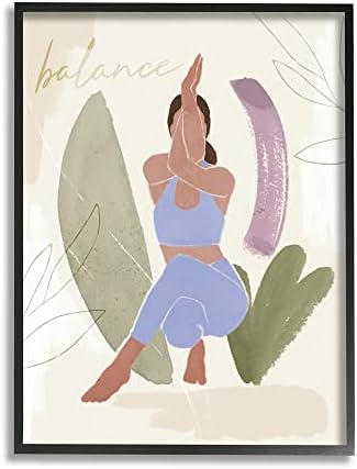 Stuell Industries Equilibre o texto de text yoga fitness pondedstrokes, design por Victoria Barnes