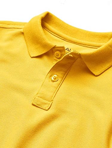 Big School Uniform Uniforme Escolar dos Meninos Nautica Camisa Polo de Manga Curta, Fechamento de Button, Fabric