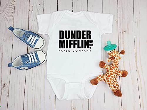 Ink Trendz Dunder Mifflin Inc. Empresa de papel engraçada O Merchandise de Mercadoria do Office Baby Bodysuit