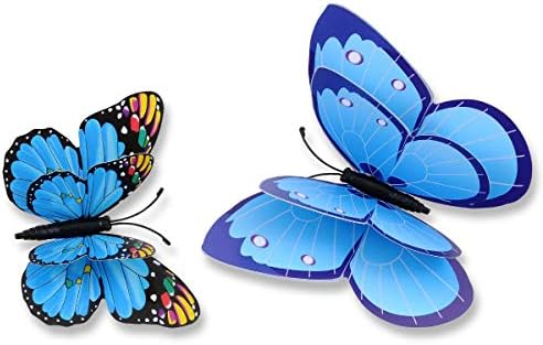 Dagou misturado de 12pcs 3d Rosa Butterfly Wall Stickers decora decorações de arte