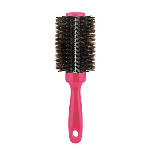 Escova de cabelo redonda aposta com cerdas mistas/escova de dia brilhante e redondo para estilo
