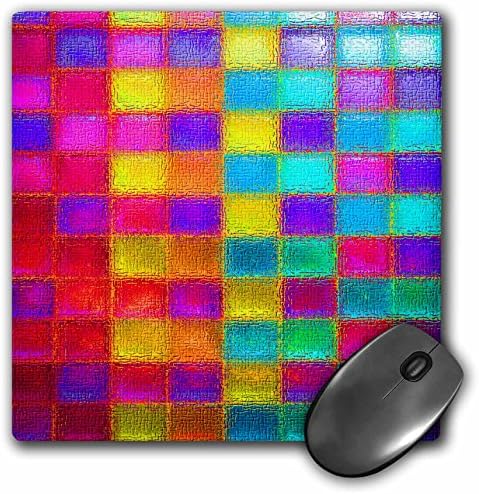 3drose llc 8 x 8 x 0,25 polegadas mouse pad, lindas cores e cílios roxos da arte ocular