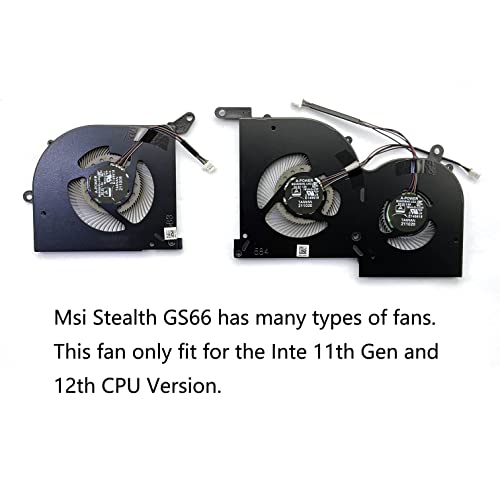 Novo Substituição do ventilador de resfriamento da CPU+GPU para MSI Stealth GS66 WS66 11UG 11UE