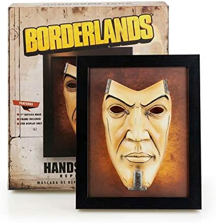 Borderlands 2 ARTE DE WALL BONDE JACK | Display de máscara de resina pintada à mão da caixa de sombra