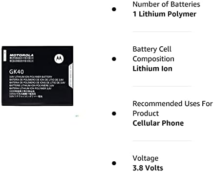 Motorola GK40 Bateria de substituição para Cedric Moto E3, Moto E4, Moto G4 Play XT1607, Moto G5 XT1601,