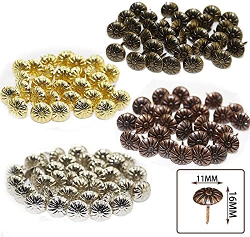 100pcs Gold Brass Decorativa unhas Tacks Applied Jewelry Box Table Pushpins Furniture Hardware Acessórios