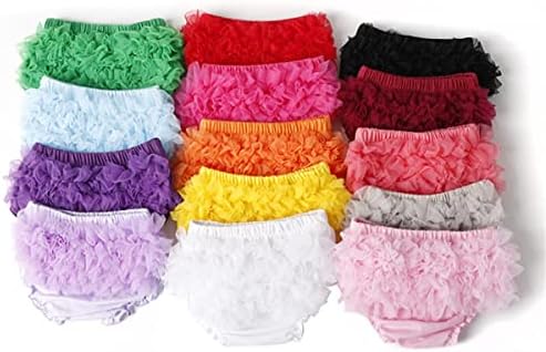 Rewangoing 2 pacote de criança criança meninas Bloomers Bloomers Racufle Bowknot algodão fofo shorts Bloomer