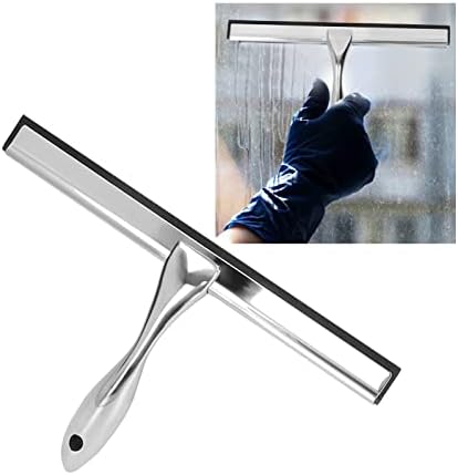 Rodo de aço inoxidável, rodo de lâmina de chuveiro de janela, limpador de janela grossa durável, ferramenta