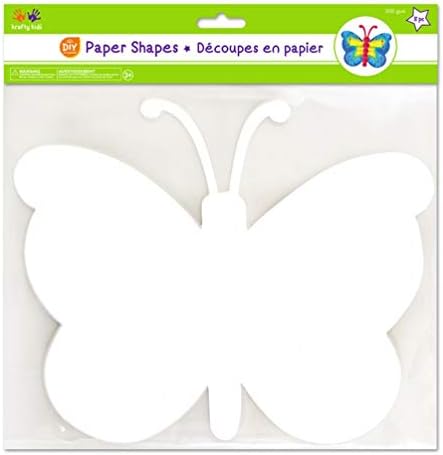 Cardstock de artesanato DIY forma de borboleta - 8 contagem - 10 '' x 8,25 '' '