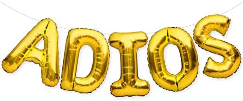 Partyforever adios balões banner aposentadoria de ouro ou adeus decorações de festa sinal