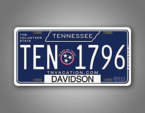 Novo 2022 Blue Tennessee Placa Rodunty Voluntário Estado TN TAG AUTOMAL DE METAL