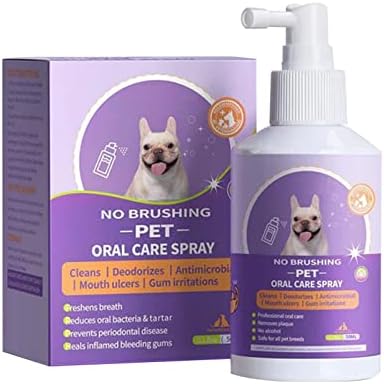 XBKPLO Puppy Breath Scownener, Pet Clean Deeth Cleaning Spray Para cães e gatos, dentes limpos de spray oral para animais de estimação, petclean sem escovar Pet Care Oral Spray 1pc