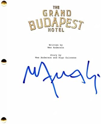 Mathieu Amalric assinou autógrafo O Grand Budapeste Hotel Script completo - Dirigido por Wes