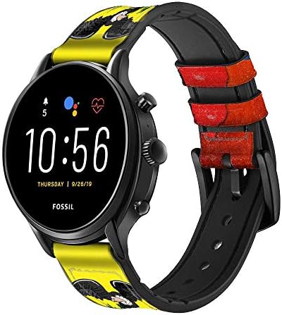 CA0539 Bandeira do Equador e Silicone Smart Watch Band Strap for Fossil Wristwatch Tamanho