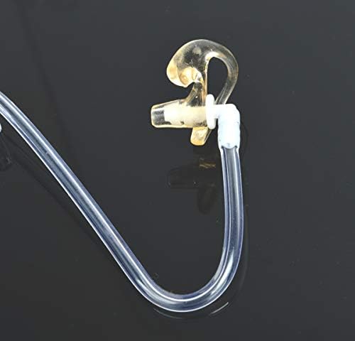 Hys substituição macio silicone brote de ouvido médio para walkie talkie air fone de fone de ouvido acústico