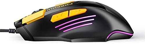 DailyInt Mouse 8 Button 4800 DPI Mouse de jogos com fio, mouse de esportes eletrônicos USB com luz