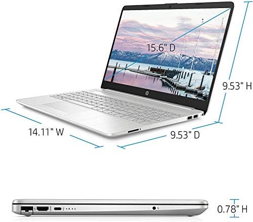 HP 2021 15.6 '' HD Laptop PC AMD Dual-core Ryzen 3 3250U 4GB DDR4 128 GB SSD + 1TB HDD AMD RADEON GRAPHICS USB-C