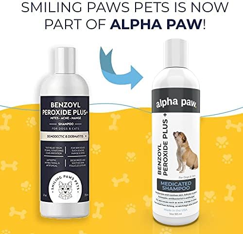 Patras sorridentes Animais de estimação - shampoo de relevo para animais de estimação - contém peróxido