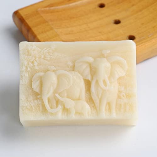 Molde de sabão de elefante molde artesanal de molde de molde de silicone artesanato para sabão diy fabricação