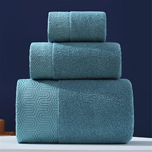 SAWQF Toalha de banho em cores sólidas Conjunto, 1 toalhas de banho grandes, 1 toalhas de mão 1 toalhas