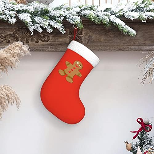 CutedWarf Christmas Gingerbread Christma meias de Natal Decorações de árvores de Natal para festas de