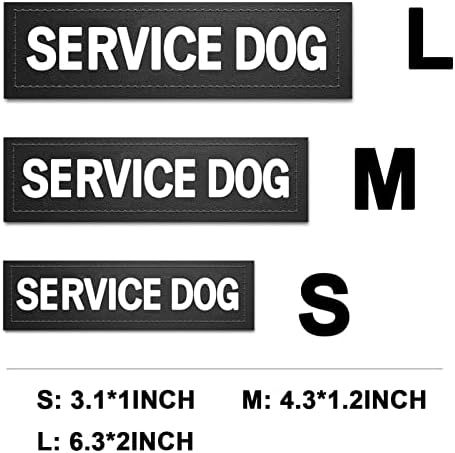 Patches de colete para cães para arnês de cães, remendos removíveis - cão de serviço, apoio emocional,