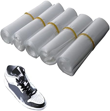 CLZEMO 100pcs Sacos de embrulho encolhidos para sapatos, encolhimento de calor de plástico transparente