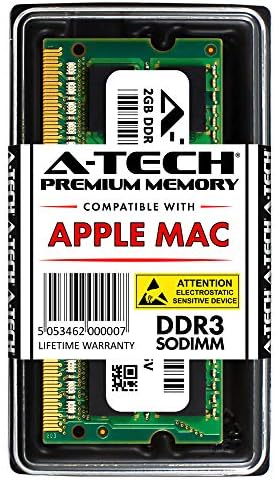 A-Tech for Apple 2 GB DDR3 1067MHz / 1066MHz PC3-8500 Módulo RAM SODIMM para MacBook, MacBook Pro, IMAC, Mac