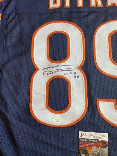 Mike Ditka, autografado Jersey da Marinha inscrita vintage - camisas da NFL autografadas