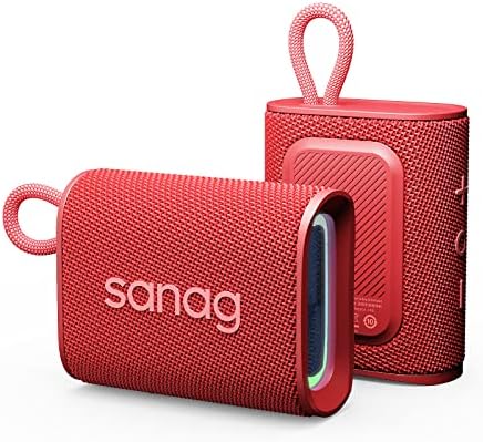 Alto -alto -falante Sanag Bluetooth Ultra Portable com luz RGB ambiente, alto -falante sem fio à prova