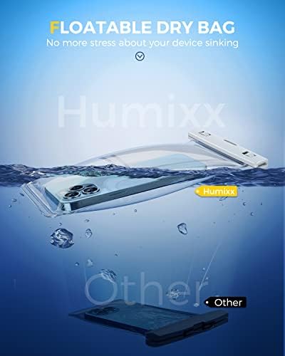 Humixx [bolsa telefônica universal à prova d'água de 2 pacote [tela sensível ao toque e flutuação] [Primeiro