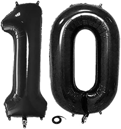 Número 10 Balões de 32 polegadas Balão digital Alfabeto 10º aniversário Balões Digit 10 Balões de hélio