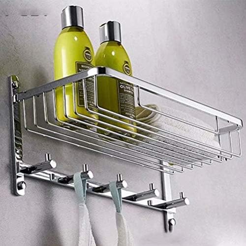 GSDNV Banheiro prateleira de prateleira de metal rack de armazenamento de aço inoxidável chuveiro de cozinha equipada