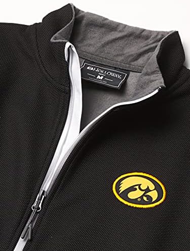 Ouray Sportswear NCAA Iowa Hawkeyes Invert Chacket, Medium, Black/White