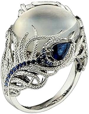 Anéis de casamento para mulheres Anel floral exclusivo Treasure Sapphire Diamondwedding Band