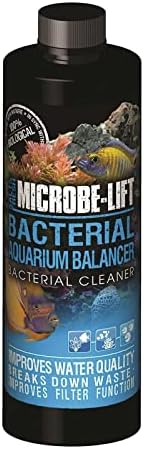 Limpador bacteriano e balanceador de micróbios para tanques e aquários de sal e água fresca, reduz