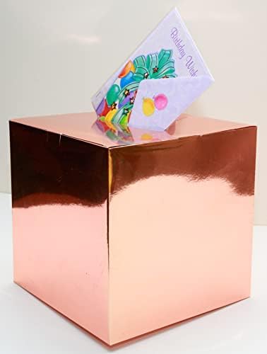 Tytroy Elegant 10 Silver Money Box de lembrança Decoração da recepção de casamento Desejando bilhetes