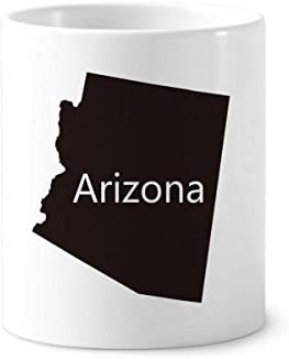 Arizona Os Estados Unidos da América mapa de dentes de dentes de dentes caneta caneca de cerâmica