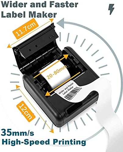Impressora de marcador térmico Mini - M200 Rótulo térmica Impressora Bluetooth Suporte sem fio de até 3 polegadas