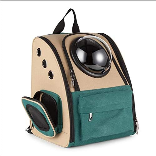 Meilishuang portátil e portátil Pets, bolsa de lona correspondente a cores, bolsa de estimação espacial, mochila de gato e cães