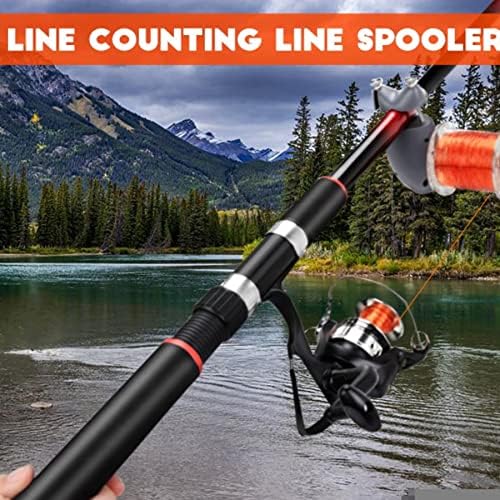 Spooler de linha de pesca Teamaze, ferramentas de spool de linha de pesca para bobinas de giro e bobinas de fundição,