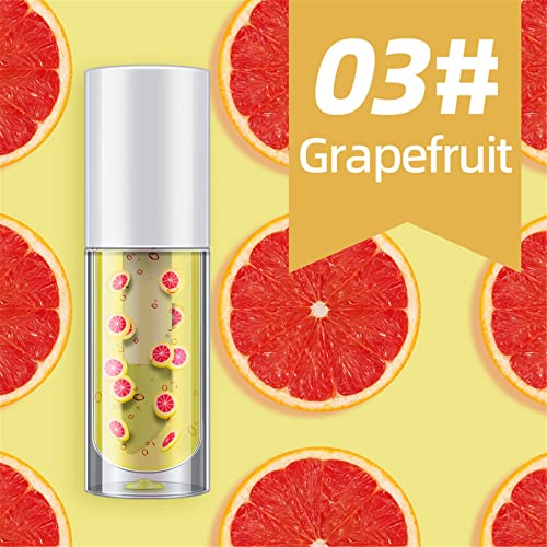 Óleo de flavo para fruto do galeo labial Fruta pura vegetal transparente Óleo labial Hidratante