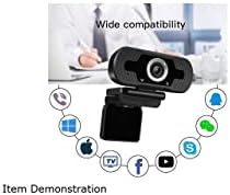 ANIVIA 1080P HD Webcam W8, câmera de laptop de mesa USB, mini plug e reprodução de vídeo chamando câmera
