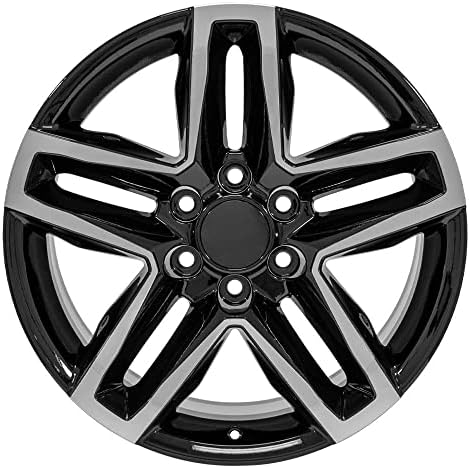 OE Wheels LLC Rim de 20 polegadas se encaixa no Chevy Silverado Trail Wheel Boss CV34b 20x9 Black Mach'd Wheel Hollander 5911