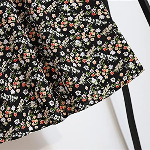Fashion feminina Salia High Cintura plissada Floras floral de meio comprimento para mulheres Novo Wrap Wrap A-Line Summer Midi Skirt 2022