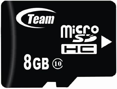8GB CLASSE 10 MICROSDHC Equipe de alta velocidade 20 MB/SEC CARTÃO DE MEMÓRIA. Blazing Card Fast para LG Invision