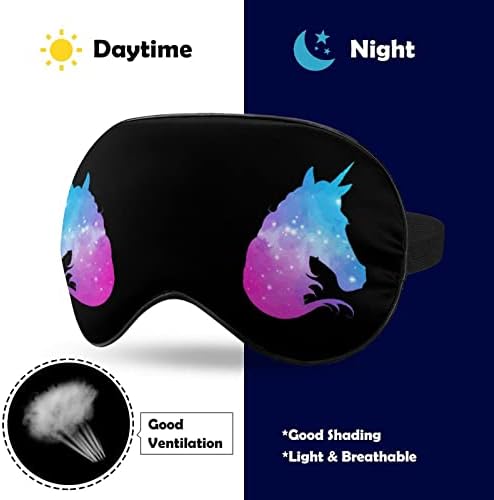 Star Galaxy Nebula Unicorn Sleeping Máscara para os olhos Somb