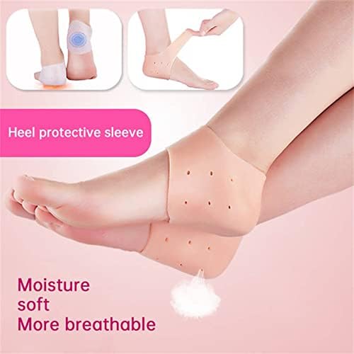 Lookatool unissex hidratante meias de calcanhar meias de spa para protetores de cuidados com a pele do pé seco