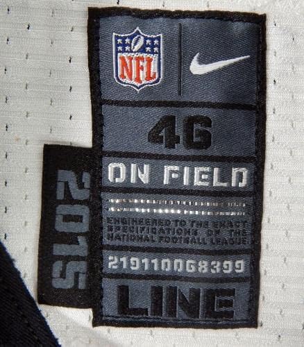 2015 Philadelpia Eagles Connor Wujciak 74 Game usou White Jersey 46 DP28640 - Jerseys de Jerseys usados ​​na NFL