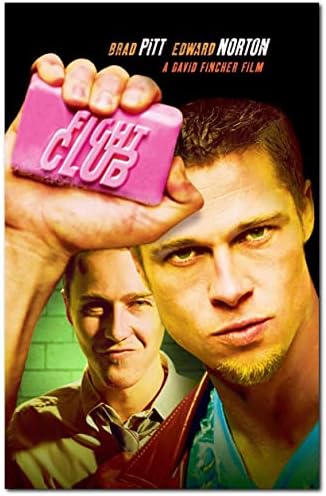 Cartaz do filme Fight Club sem moldura, exiba foto pronta para impressão v.3